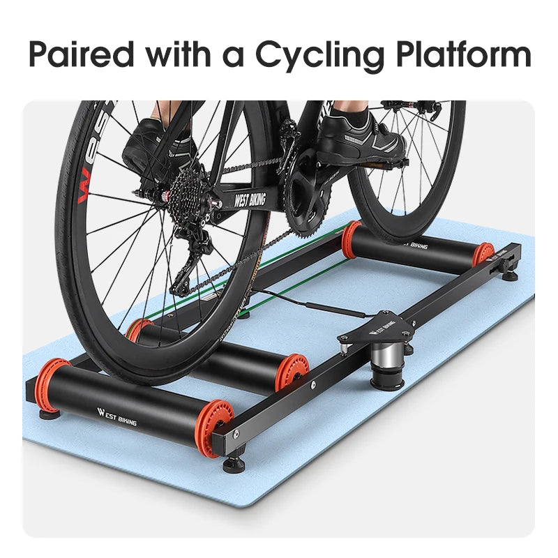 Sports Yoga Mat Anti-Slip Soft Home Fitness Exercise Mat Thicken Shock Absorb Cycling Training Mat Bike Accessories