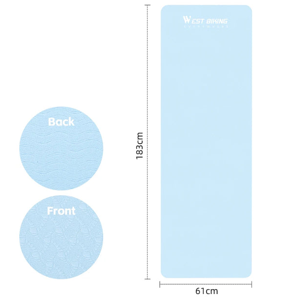 Sports Yoga Mat Anti-Slip Soft Home Fitness Exercise Mat Thicken Shock Absorb Cycling Training Mat Bike Accessories