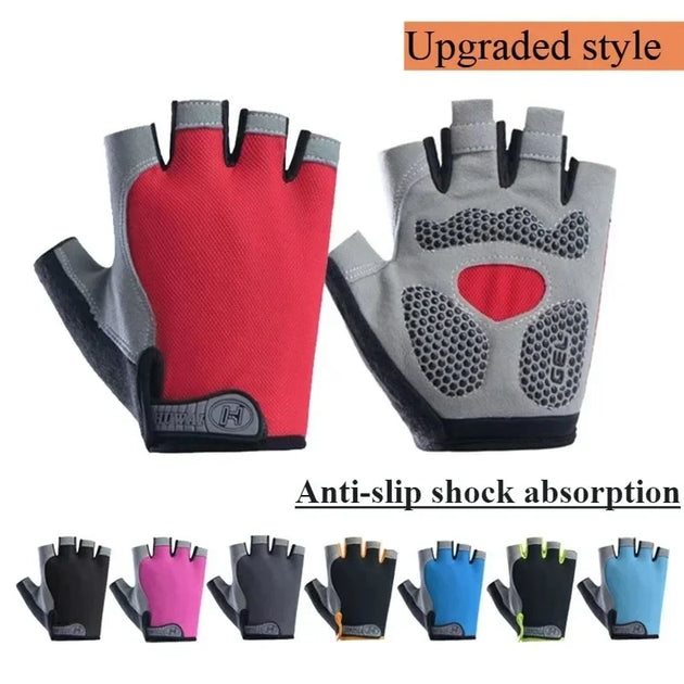 Boxing Gloves for Men Women Fingerless Cycling Motorcyclist Mtb Bicycle Gloves Gym Yoga Fitness Training Exercise Mitten Elastic