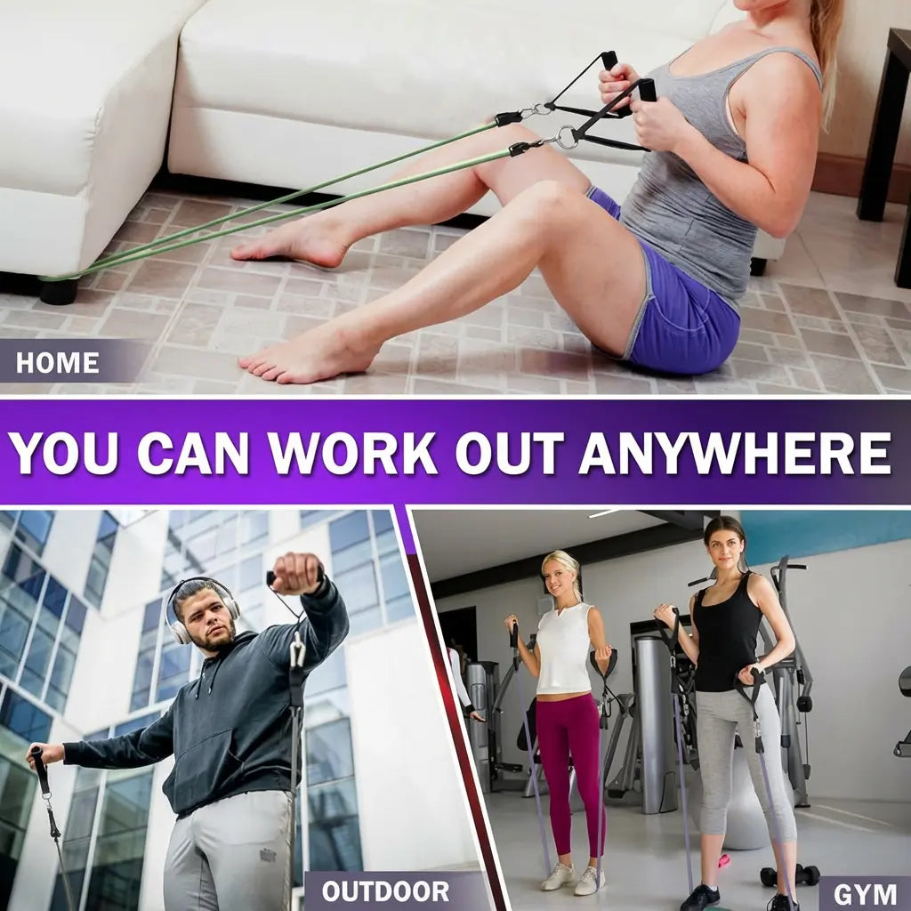 Resistance Bands, Exercise Bands with Handles for Men & Women, Perfect for Working Out, Strength Training, and Home Gym Fitness Equipment