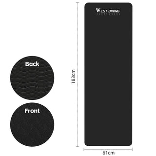 Sports Yoga Mat Anti-Slip Soft Home Fitness Exercise Mat Thicken Shock Absorb Cycling Training Mat Bike Accessories
