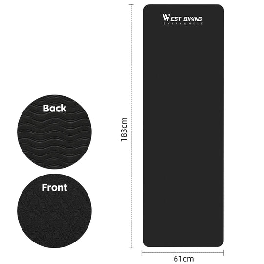 Sports Yoga Mat Anti-Slip Soft Home Fitness Exercise Mat Thicken Shock Absorb Cycling Training Mat Bike Accessories