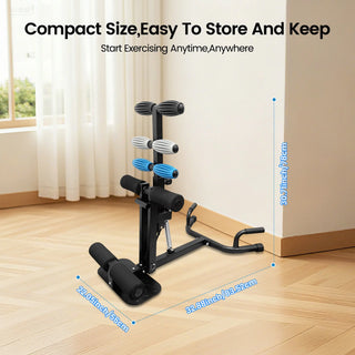 Ranbro Deep Squat Machine Multi Level Adjustable Structure with 300Lbs Weight Capacity Versatile Heavy Duty Gear for Home Gym Workouts Practical Multi Position Cushion Bench Training Device Space Saving Steel Frame Fitness Equipment
