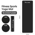 Sports Yoga Mat Anti-Slip Soft Home Fitness Exercise Mat Thicken Shock Absorb Cycling Training Mat Bike Accessories
