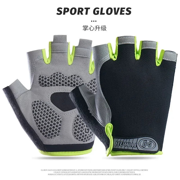 Boxing Gloves for Men Women Fingerless Cycling Motorcyclist Mtb Bicycle Gloves Gym Yoga Fitness Training Exercise Mitten Elastic