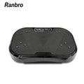 Ranbro Vibration Plate Exercise Machine, No-Assembly 330Lbs Capacity Portable Whole Body Workout Platform with 120 Speed Levels, Aerobic Fitness Vibrating Plate with Resistance Bands & Remote, Quiet Home Gym Summervibes