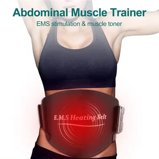 Smart EMS Wireless Abs Muscle Stimulator Abdominal Training Belts Electric Weight Loss Fitness Body Slimming Massager Unisex