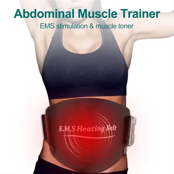 Smart EMS Wireless Abs Muscle Stimulator Abdominal Training Belts Electric Weight Loss Fitness Body Slimming Massager Unisex
