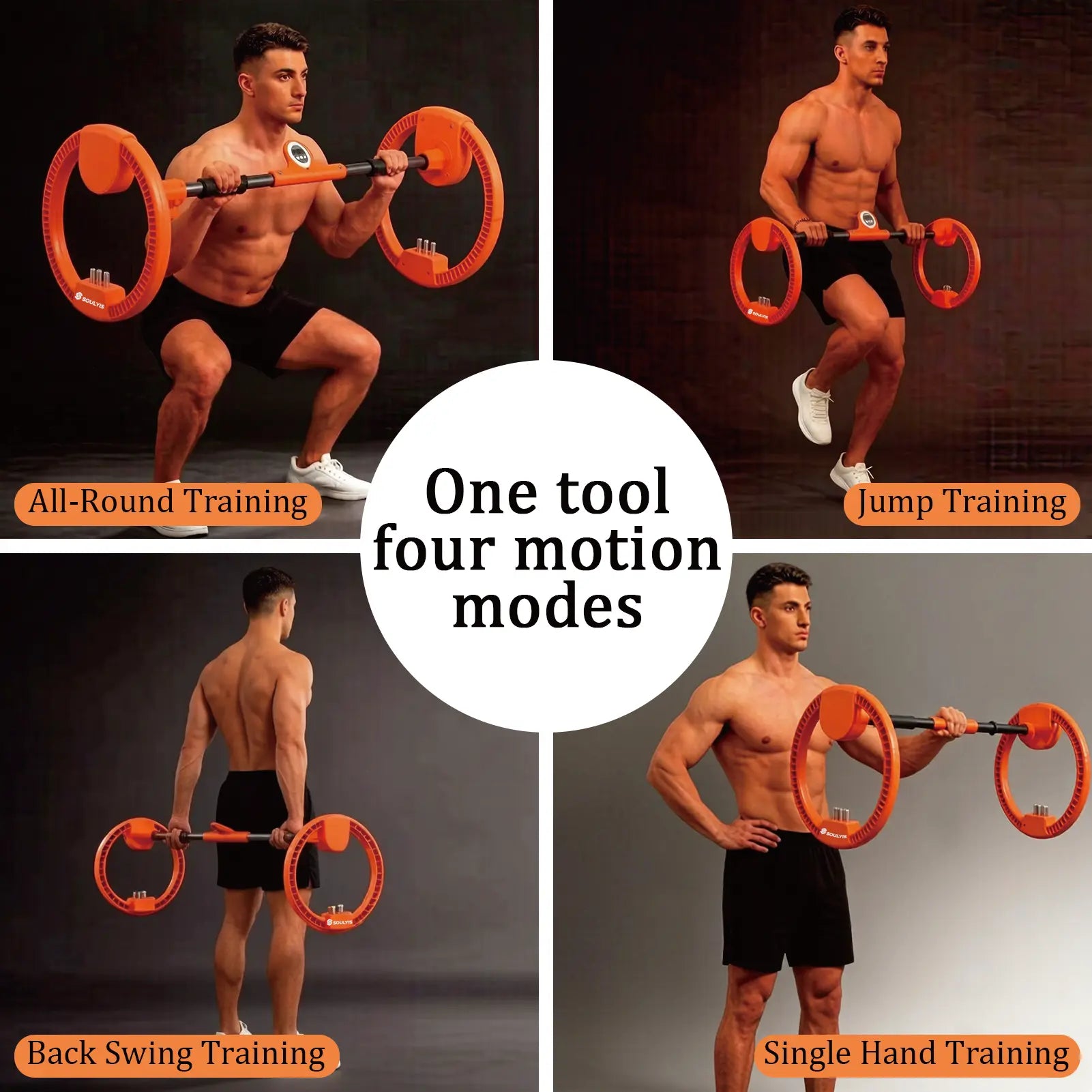 Soulyis Multifunctional Fitness Spinning Wheel , Arm Workout Spin Wheel - Home Gym Fitness Equipment for Men & Women, Full-Body Core Hand Strengthener Trainer,