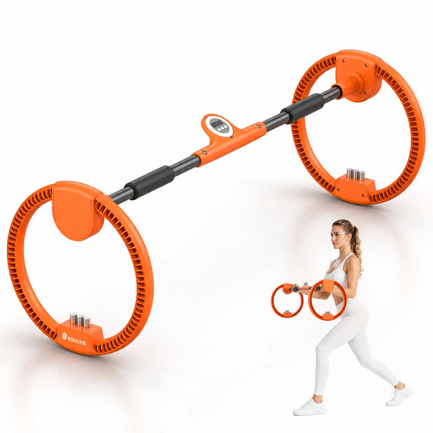 Soulyis Multifunctional Fitness Spinning Wheel , Arm Workout Spin Wheel - Home Gym Fitness Equipment for Men & Women, Full-Body Core Hand Strengthener Trainer,