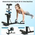 Ranbro Deep Squat Machine Multi Level Adjustable Structure with 300Lbs Weight Capacity Versatile Heavy Duty Gear for Home Gym Workouts Practical Multi Position Cushion Bench Training Device Space Saving Steel Frame Fitness Equipment