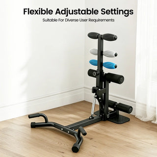 Ranbro Deep Squat Machine Multi Level Adjustable Structure with 300Lbs Weight Capacity Versatile Heavy Duty Gear for Home Gym Workouts Practical Multi Position Cushion Bench Training Device Space Saving Steel Frame Fitness Equipment
