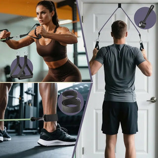 Resistance Bands, Exercise Bands with Handles for Men & Women, Perfect for Working Out, Strength Training, and Home Gym Fitness Equipment